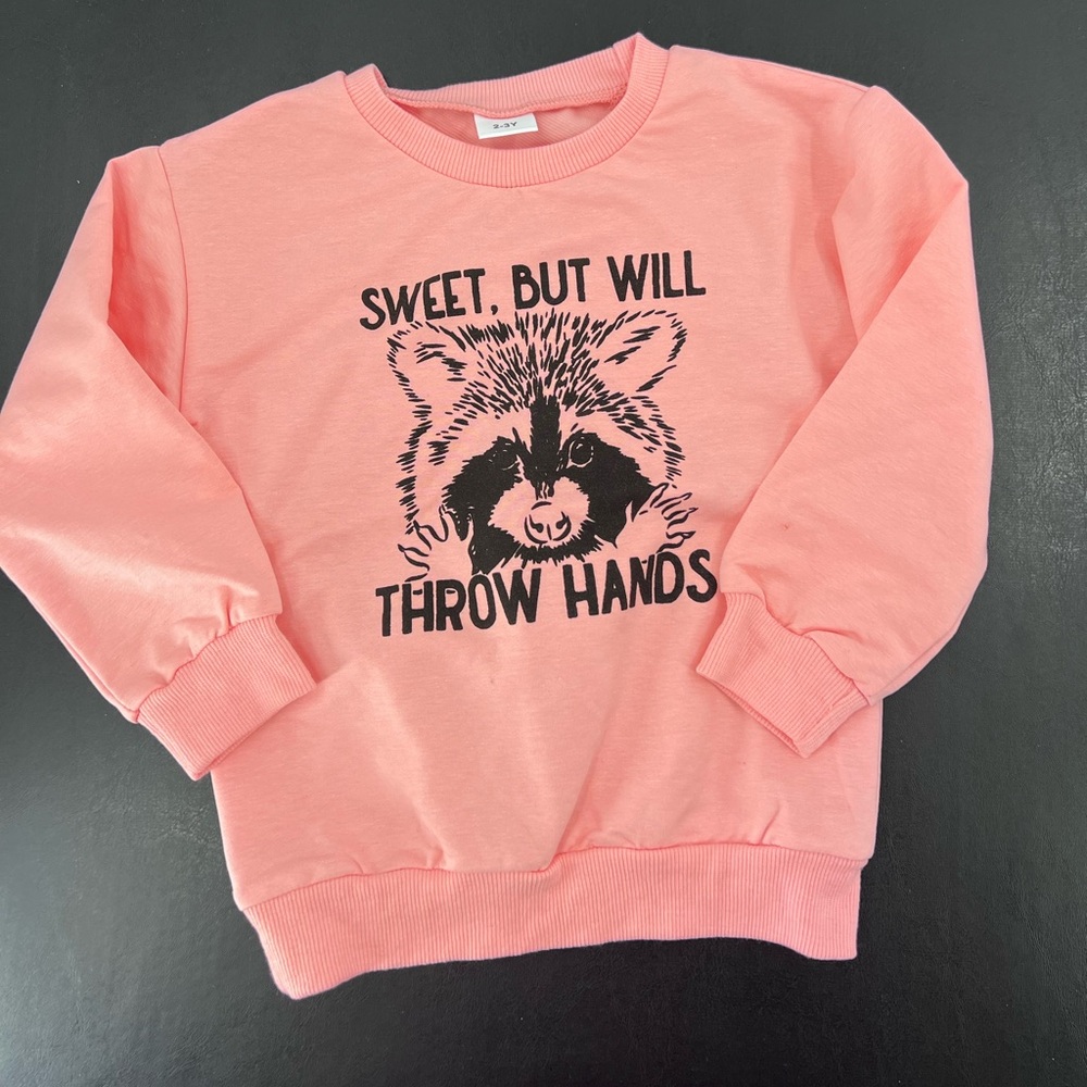 Temu kids girls sweet but will throw hands size 2-3y new
